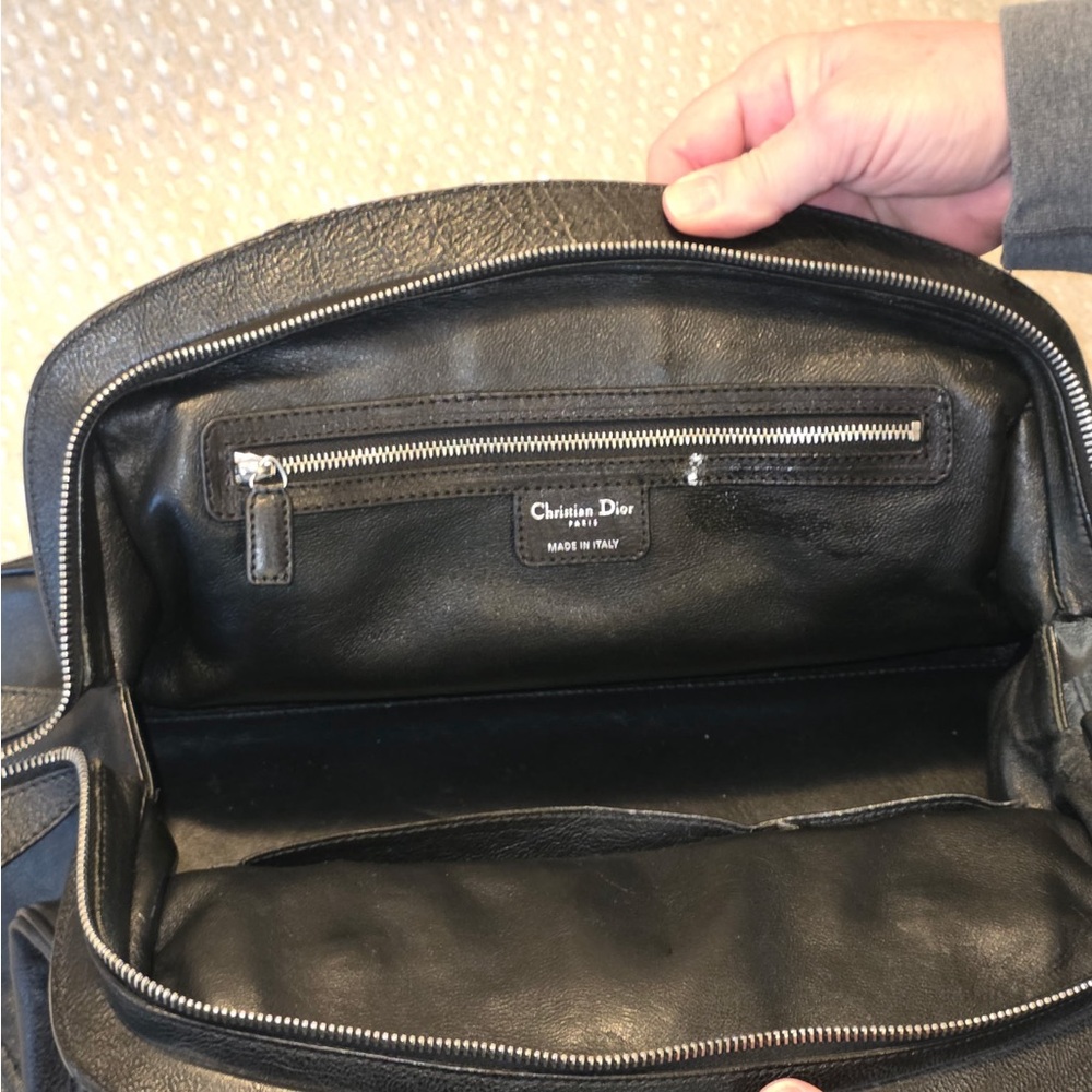 Vintage Dior Black Leather My Dior Satchel - Picture 10 of 13